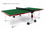 Теннисный стол для помещения Compact Expert Indoor green  proven quality 6042-21 - магазин СпортДоставка. Спортивные товары интернет магазин в Тамбове 