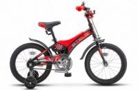 Детский велосипед Stels Jet 16" Z010 черный красный 2022 - магазин СпортДоставка. Спортивные товары интернет магазин в Тамбове 