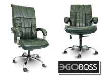 Офисное массажное кресло EGO BOSS EG1001 Малахит в комплектации ELITE натуральная кожа - магазин СпортДоставка. Спортивные товары интернет магазин в Тамбове 
