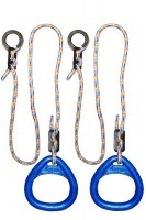 Детские гимнастические кольца треугольные  для ДСК синие  КГ02В - магазин СпортДоставка. Спортивные товары интернет магазин в Тамбове 