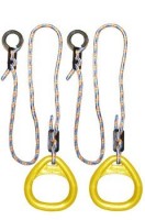 Детские гимнастические кольца треугольные  для ДСК желтые КГ02В - магазин СпортДоставка. Спортивные товары интернет магазин в Тамбове 