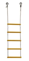 Детская веревочная лестница для ДСК  5 перекладин желтая ЛВ5-2В - магазин СпортДоставка. Спортивные товары интернет магазин в Тамбове 